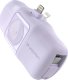 Mini powerbank Wozinsky WF16-YLS 5000mAh 15W Lightning z wbudowanym kablem USB-C i ładowarką do Apple Watch - fioletowy 1