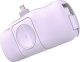 Mini powerbank Wozinsky WF16-YLS 5000mAh 15W Lightning z wbudowanym kablem USB-C i ładowarką do Apple Watch - fioletowy 1