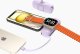 Mini powerbank Wozinsky WF16-YLS 5000mAh 15W Lightning z wbudowanym kablem USB-C i ładowarką do Apple Watch - fioletowy 5