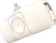 Mini powerbank Wozinsky WF16-YLS 5000mAh 15W Lightning z wbudowanym kablem USB-C i ładowarką do Apple Watch - beżowy 1