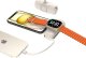 Mini powerbank Wozinsky WF16-YLS 5000mAh 15W Lightning z wbudowanym kablem USB-C i ładowarką do Apple Watch - beżowy 7