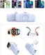 Mini powerbank Wozinsky WF16-YLS 5000mAh 15W Lightning z wbudowanym kablem USB-C i ładowarką do Apple Watch - niebieski 6