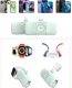 Mini powerbank Wozinsky WF16-YLS 5000mAh 15W Lightning z wbudowanym kablem USB-C i ładowarką do Apple Watch - zielony 7