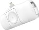 Mini powerbank Wozinsky WF16-YLS 5000mAh 15W Lightning z wbudowanym kablem USB-C i ładowarką do Apple Watch - biały 1