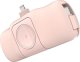 Mini powerbank Wozinsky WF16-YLS 5000mAh 15W Lightning z wbudowanym kablem USB-C i ładowarką do Apple Watch - różowy 1