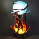 Figurka LED 3D Dragon Ball - Son Goku Anime 25cm Dekoracja Świecąca Braders 8