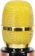Mikrofon bezprzewodowy do karaoke Bluetooth złoty 4