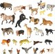 Figurki zwierzęta zoo zestaw do zabawy 28 el. 1