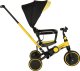 Rowerek trójkołowy TRIKE FIX V4 żółto-czarny z daszkiem 2