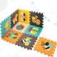 Mata edukacyjna piankowa puzzle zwierzątka kolorowa 85 x 85 cm 9 elementów kolorowa folia 6