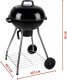 GRILL OGRODOWY KULISTY REX STALOWY 46CM Z POPIELNIKIEM 2