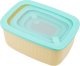 Pojemniki prostokątne lunchbox MG Home Misto zestaw 4 sztuk hermetyczne 4500/2700/1400/650 ml kremowe 3