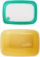 Pojemniki prostokątne lunchbox MG Home Misto zestaw 4 sztuk hermetyczne 4500/2700/1400/650 ml kremowe 5