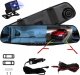 1TECH Wideorejestrator kamera REJESTRATOR JAZDY 1080P w lusterku W01 z kamerą cofania 0.2kg 1