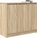 Komoda Sonoma Oak 85x34x76 cm Drewno klejone 4