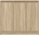 Komoda Sonoma Oak 85x34x76 cm Drewno klejone 6