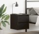 Szafki nocne ścienne 2 szt. Dąb czarny 38x34x40 cm 1