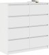 Komoda Biała 100x35x99 cm Drewno klejone 4
