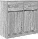 vidaXL Komoda z szufladą Szary Sonoma 80x34x76 cm Drewno klejone 2