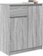 Komoda z szufladą Szary Sonoma 71x35x84 cm Drewno klejone 4