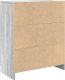 Komoda z szufladą Szary Sonoma 71x35x84 cm Drewno klejone 8