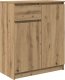 Komoda z szufladą Artisan Oak 71x35x84 cm Drewno klejone 2