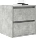 Szafka nocna wisząca Betonowa Szara 38x34x40 cm 4