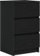 vidaXL Szafki nocne z 3 szufladami 2 szt. Czarne 39x35x65 cm 5