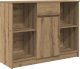 Komoda z szufladą Artisan Oak 101x35x76 cm Drewno klejone 2