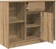 Komoda z szufladą Artisan Oak 101x35x76 cm Drewno klejone 5