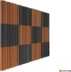 Panele akustyczne nowoczesne decor panel na ścianę Bitmat Equalizer szary brązowy 12 szt. 3m2 2