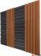 Panele akustyczne nowoczesne decor panel na ścianę Bitmat Equalizer szary brązowy 12 szt. 3m2 4
