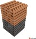 Panele akustyczne nowoczesne decor panel na ścianę Bitmat Equalizer szary brązowy 12 szt. 3m2 8