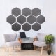 Pianki Akustyczne Hexagony 10 szt grubość 3cm wyciszenie ozdoba do studia na ściany 13