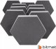 Pianki Akustyczne Hexagony 10 szt grubość 3cm wyciszenie ozdoba do studia na ściany 17
