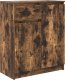 Komoda z szufladą Dąb wędzony 71x35x84 cm Drewno klejone 2