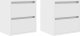 Szafki nocne ścienne 2 szt. Białe 38x34x40 cm 2
