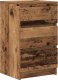 Szafki nocne z 3 szufladami 2 szt. Stare drewno 39x35x65 cm 5