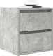 Szafki nocne ścienne 2 szt. Betonowy szary 38x34x40 cm 4