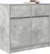 vidaXL Komoda z szufladą Betonowa szarość 80x34x76 cm Drewno klejone 4