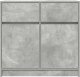vidaXL Komoda z szufladą Betonowa szarość 80x34x76 cm Drewno klejone 6