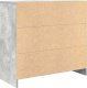 vidaXL Komoda z szufladą Betonowa szarość 80x34x76 cm Drewno klejone 8