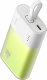 Powerbank Baseus Popsicle 5200mAh 20W z wbudowanym kablem Lightning (+ biały kabel Baseus Simple USB-C - USB-C 60W/20V/3A/30cm) - biało-zielony 1