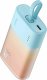 Powerbank Baseus Popsicle 5200mAh 20W z wbudowanym kablem Lightning (+ biały kabel Baseus Simple USB-C - USB-C 60W/20V/3A/30cm) - niebiesko-pomarańczowy 1