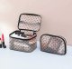 eCarla Kosmetyczka damska kuferek transparentna czarne serca 13cm x 21cm KS125 5