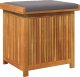 vidaXL Skrzynka na poduszki ogrodowe 60x50x61 cm lite drewno akacjowe 2