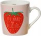 Kubek porcelanowy z uchem 200ml 8,6x7,7cm Truskawka i pomarańcza 1