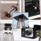 Parasol grzewczy Heckermann HS-PHM-H Srebrny ogrzewacz tarasowy Piramida 4