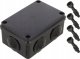Puszka Natynkowa Hermetyczna Czarna Ip65 120 X 80 X 50Mm 6-Dławików S-Box 206C Pawbol 2