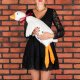 Grzejąca Gęś o Gorącym Sercu XL 90 cm - prezent ślubny, walentynkowy 3